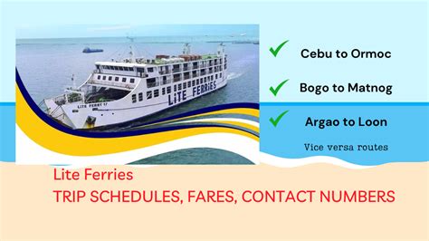 Argao to Loon By Ferry (Cebu to Bohol) .